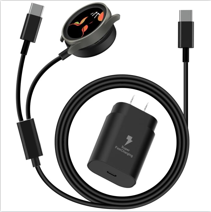 Galaxy Watch Charger Compatible Galaxy Watch 8/7/6/6 Classic/5 Pro/5/4 Classi…