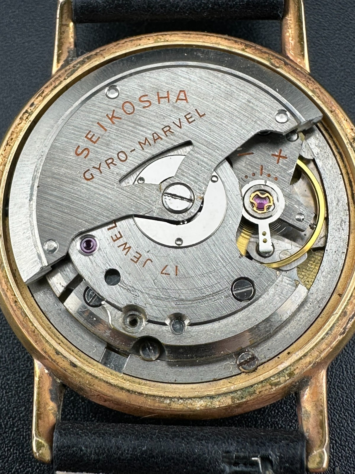 1960 Seiko Gyro Marvel Men’s Automatic Gold Plated Silver Dial 35mm Watch J14051