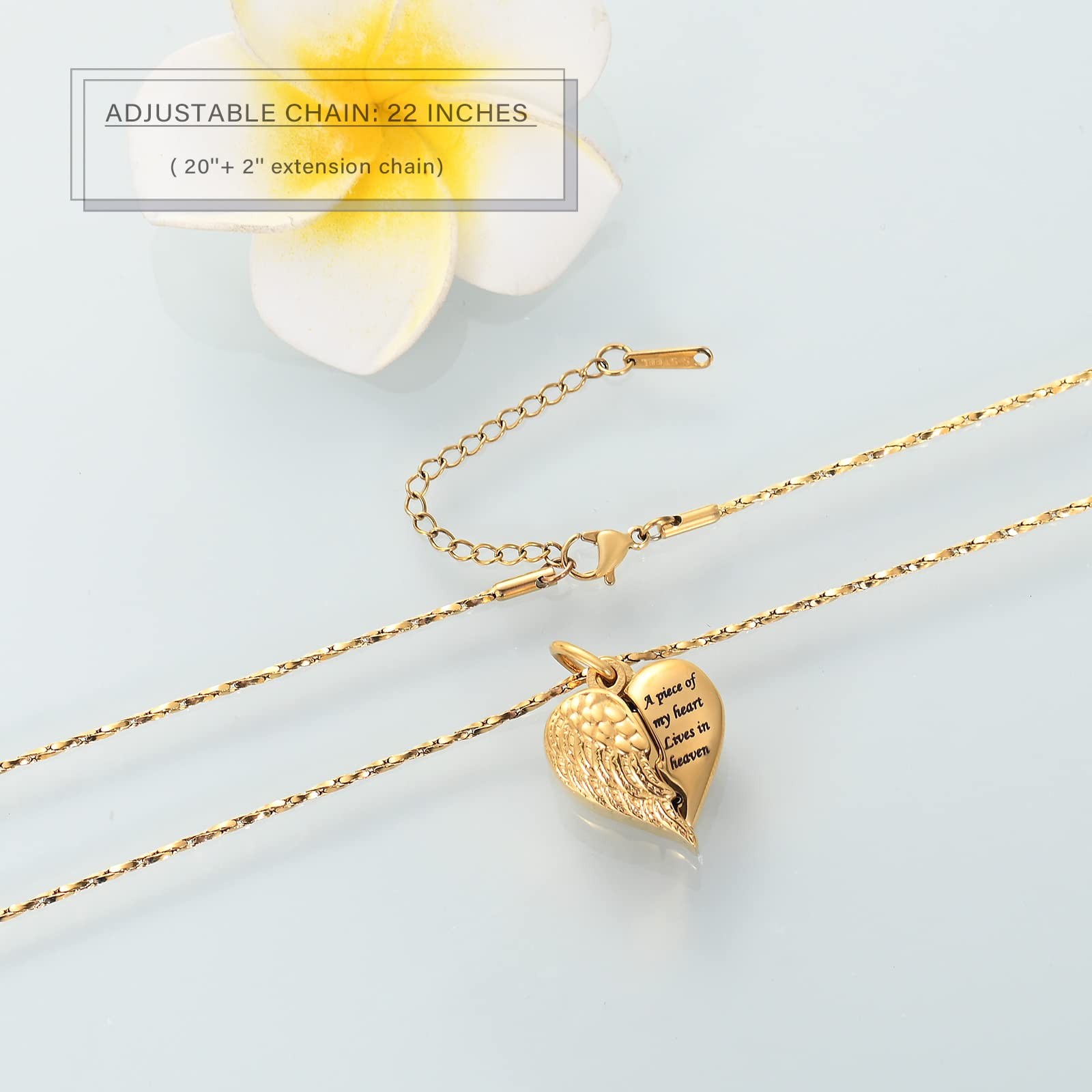 Heart Cremation Urn Necklace Pendant for Human Ashes – A Piece of My Heart Li…