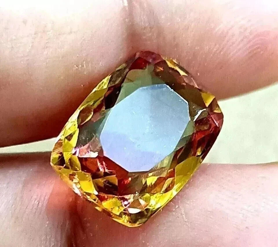 Rare 25 Ct 7 Color Change Zultanite Cushion Cut Certified Loose Gemstone