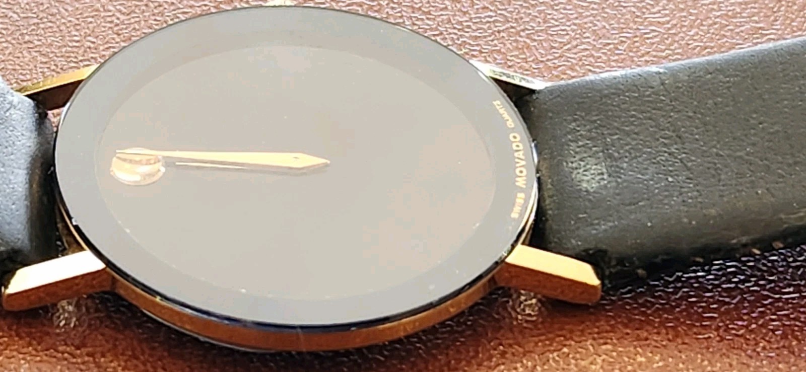 Movado Museum 87-40-882 Ultra Slim 30.5 mm Black Steel/PVD Quartz Wrist Watch