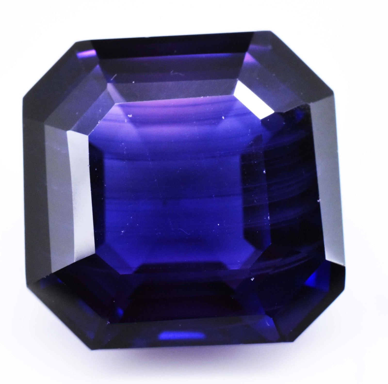 Natural Boysenberry Sapphire 31+ Ct Radiant Cut Certified Loose Gemstone
