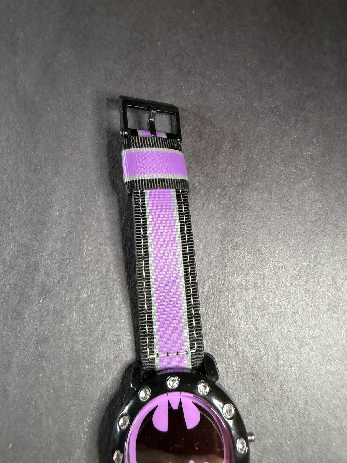 Accutime Batman Girls Digital Watch Purple New Battery