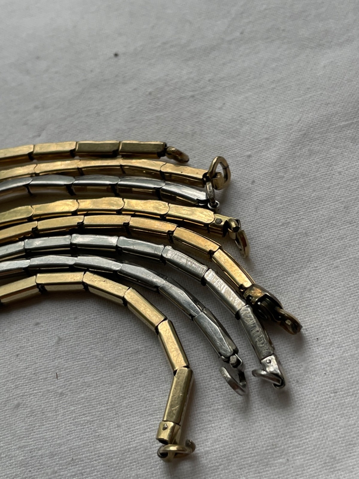 GREAT KIT!!! 8 art-deco USA gold filled ladies watch bands – lot 0807