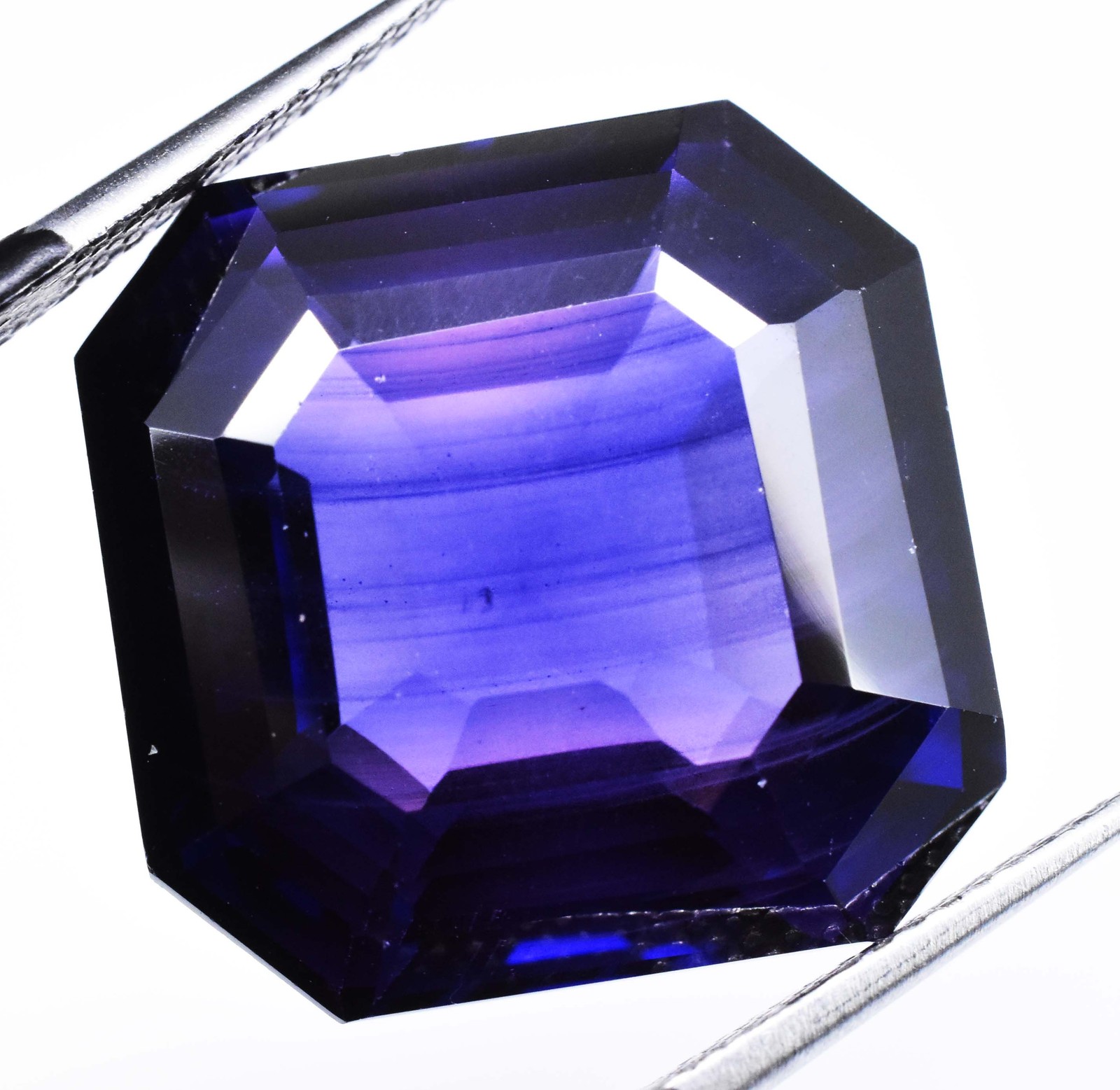 Natural Boysenberry Sapphire 31+ Ct Radiant Cut Certified Loose Gemstone