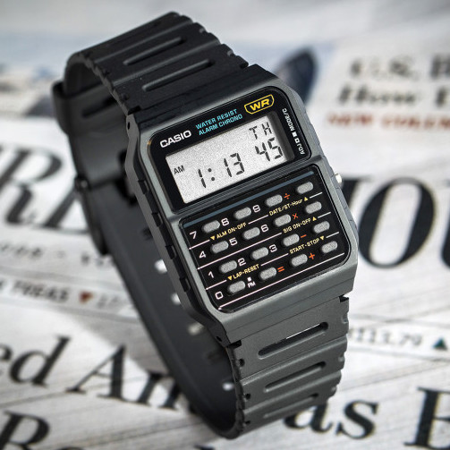 Casio Unisex Calculator Black Digital Watch Original New CA-53W-1Z