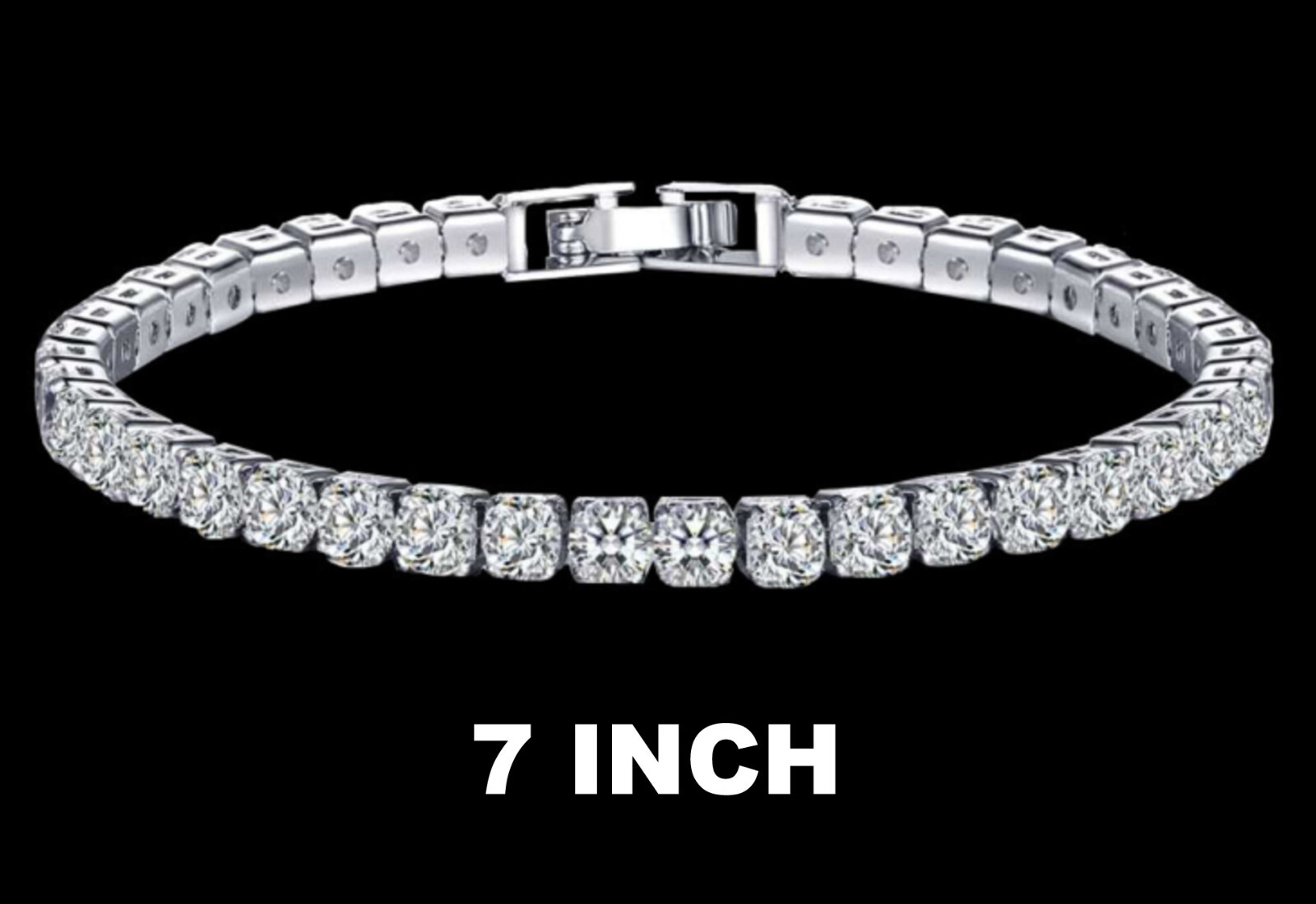 Diamonique 100-Facet Classic Tennis Bracelet