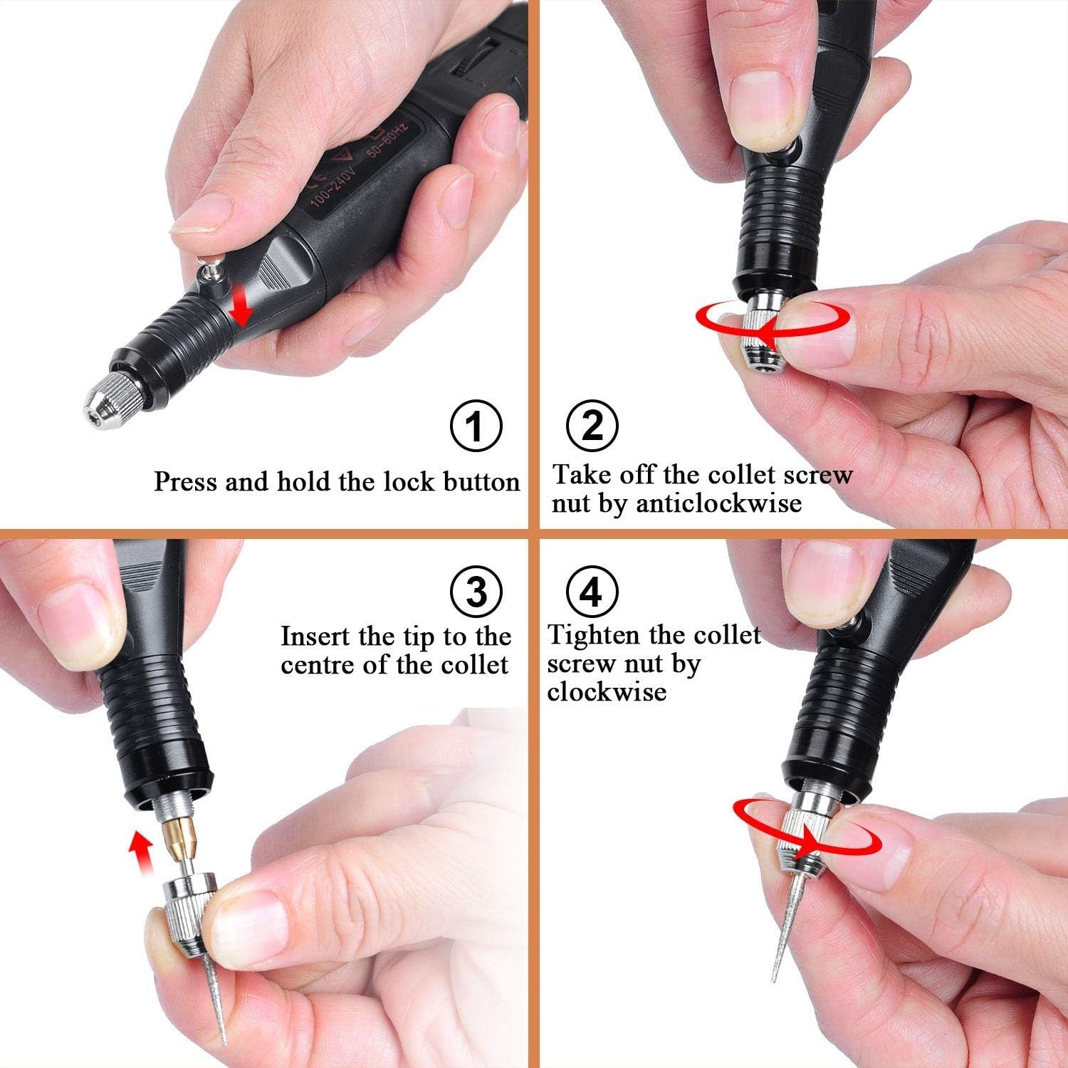 Multi-Use Engraving Tool with 24 Stencils for Personalization and Decoration