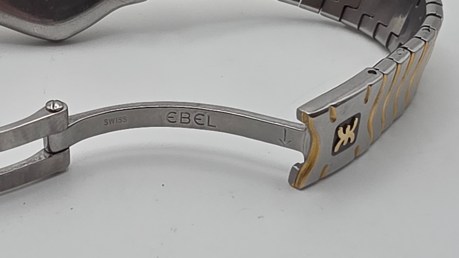 Ebel Classic Wave Lady’s St.Steel/Gold Bracelet Watch with 18ct Gold Bezel.