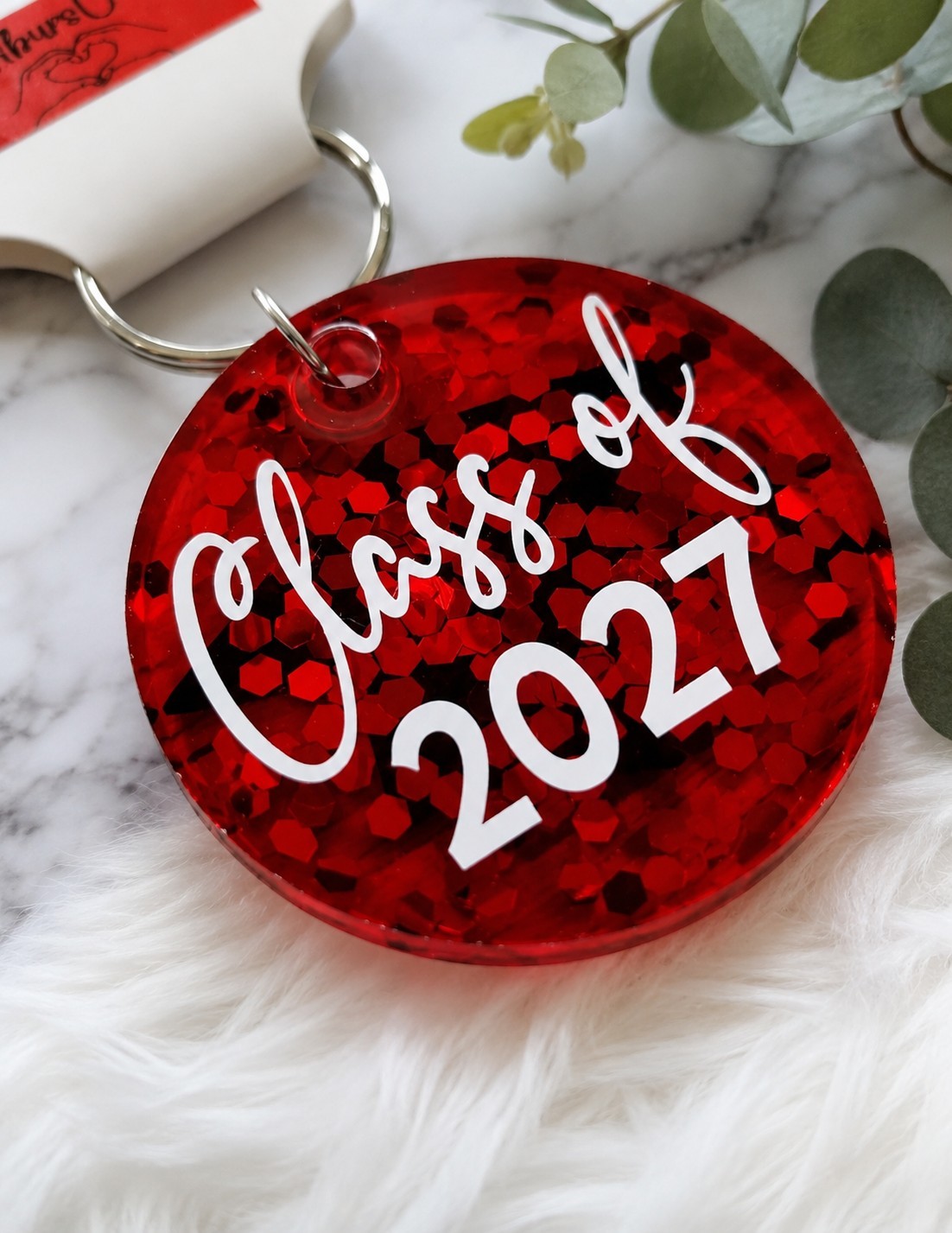 GRADUATION Keychain GIFT Personalize w/ NAME & YEAR Handmade CLASS OF 2024 2025