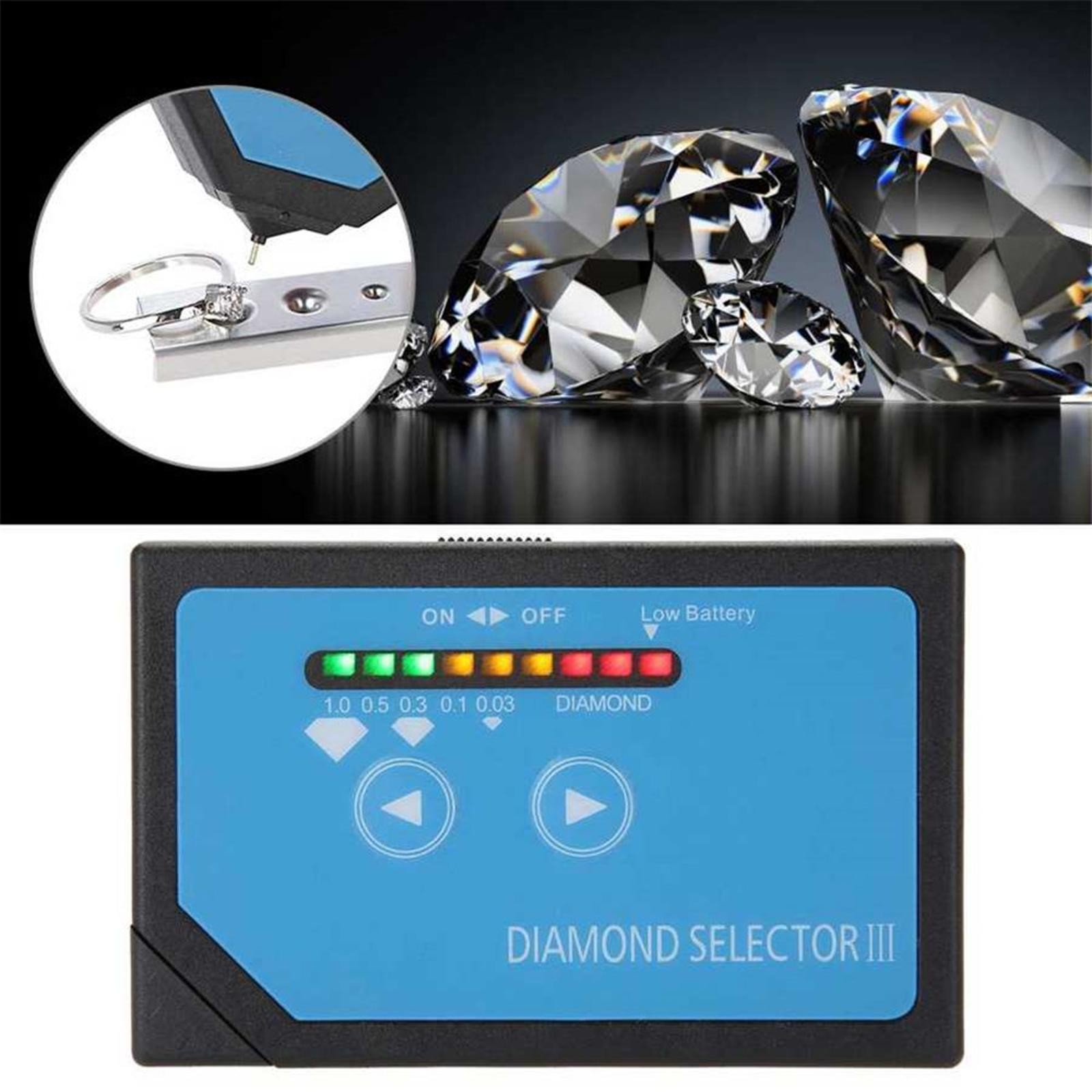 Portable Diamond Gem Tester Selector III w/ Case Gemstone Platform Jeweler Tool