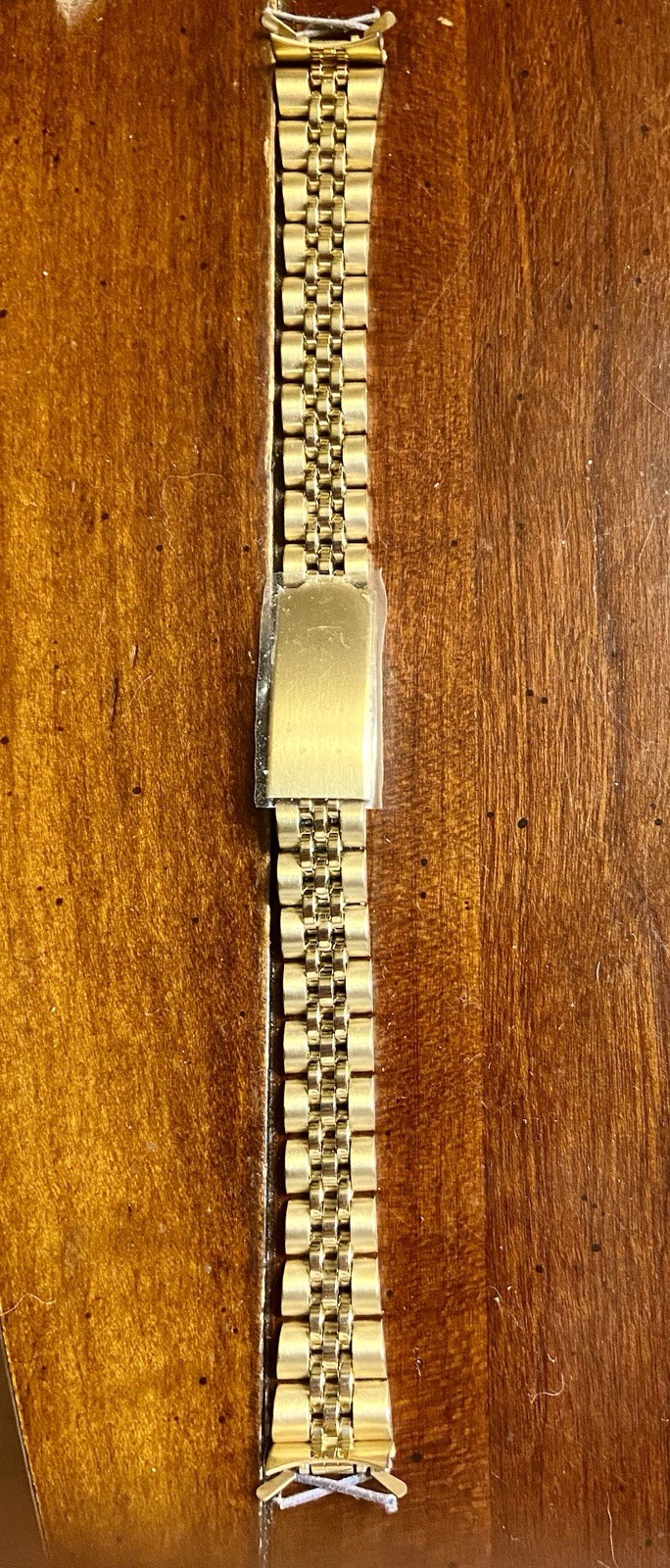New SPEIDEL Ladies Watch Band 13mm Lugs GOLD Deployant Curved Ends 7” Long