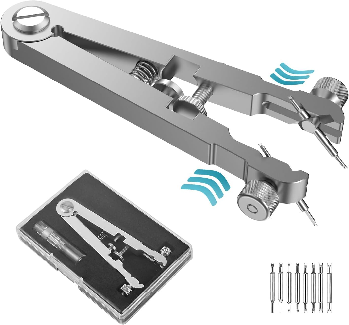 Watch Spring Bar Plier Tool Kit, 6825 Spring Bar Tweezer Tool with Durable 8 All