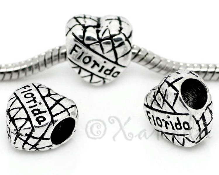 Florida Gators European Bead – University Of Florida Bead For Charm Bracelets