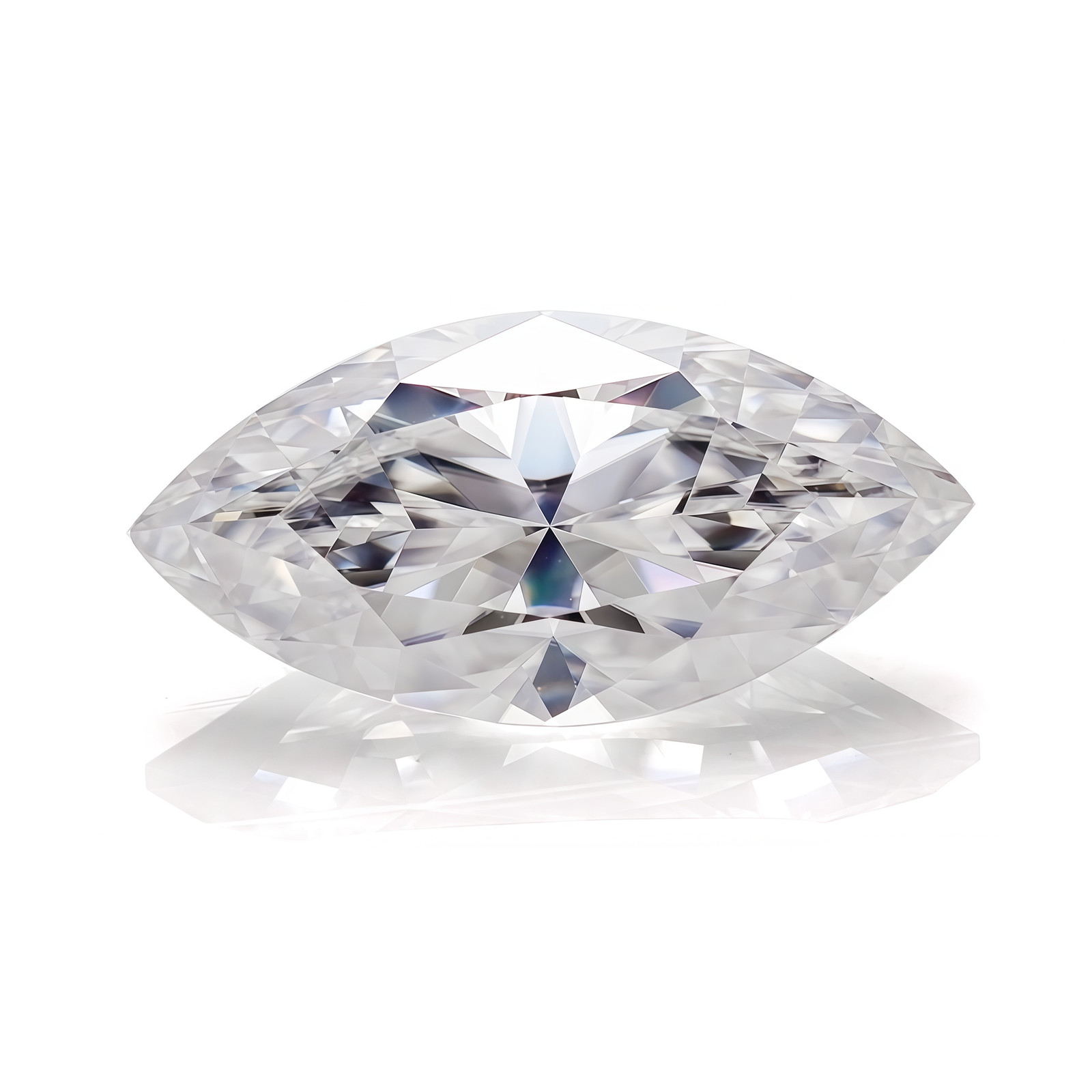 Marquise Excellent Cut Moissanite Loose 0.1-5ct D Color VVS1 GRA Wholesale Price