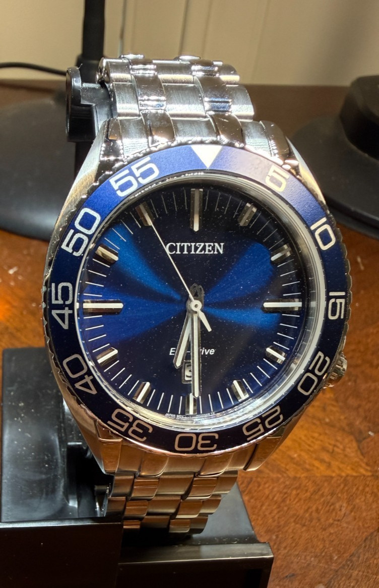 Citizen Carson AW1770-53L Eco-Drive Blue Dial 42mm Men’s Watch w/ Box