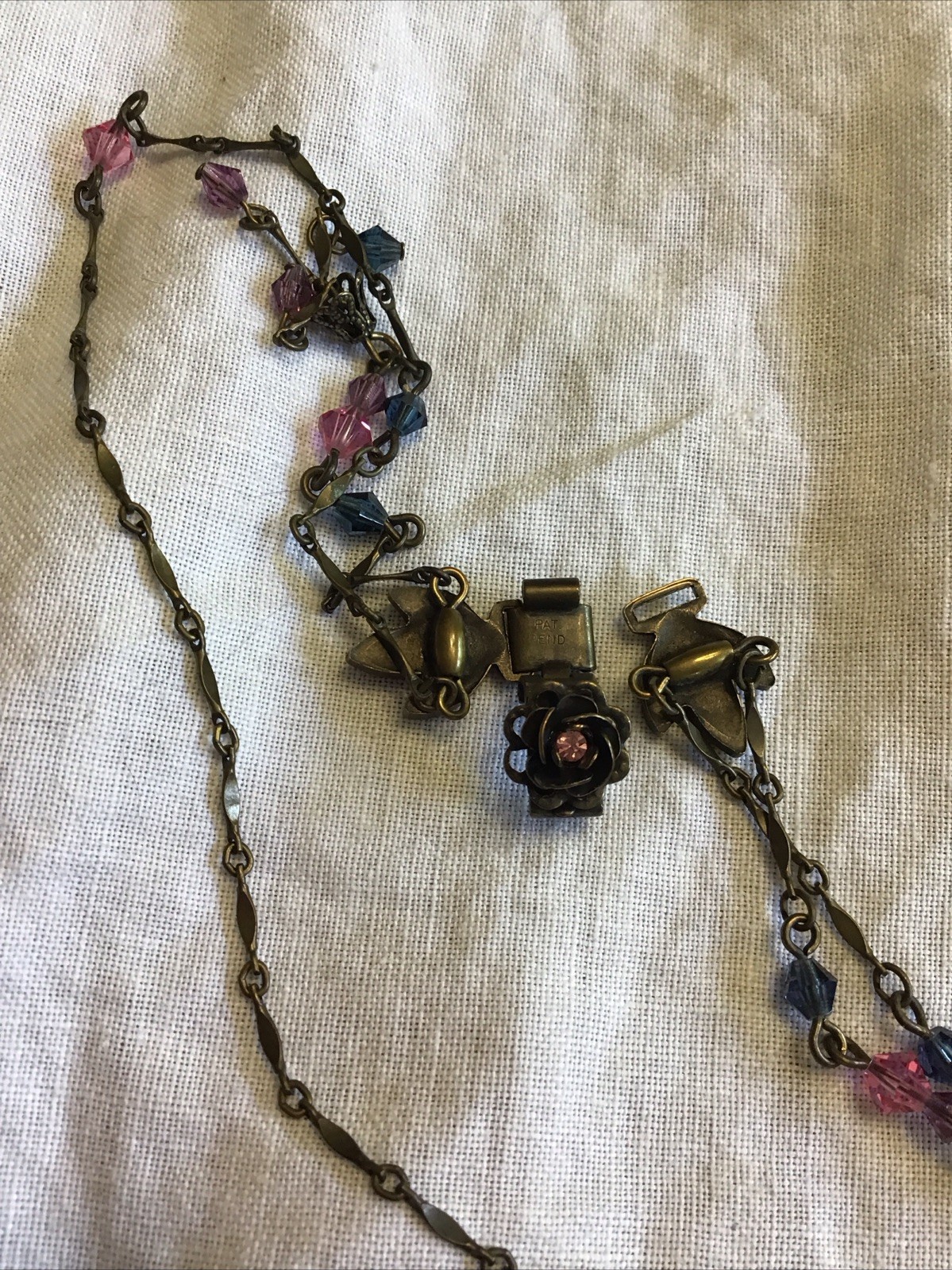 Victorian Style Mid 20th Century Very Unique Pat. Pending Lock Rose