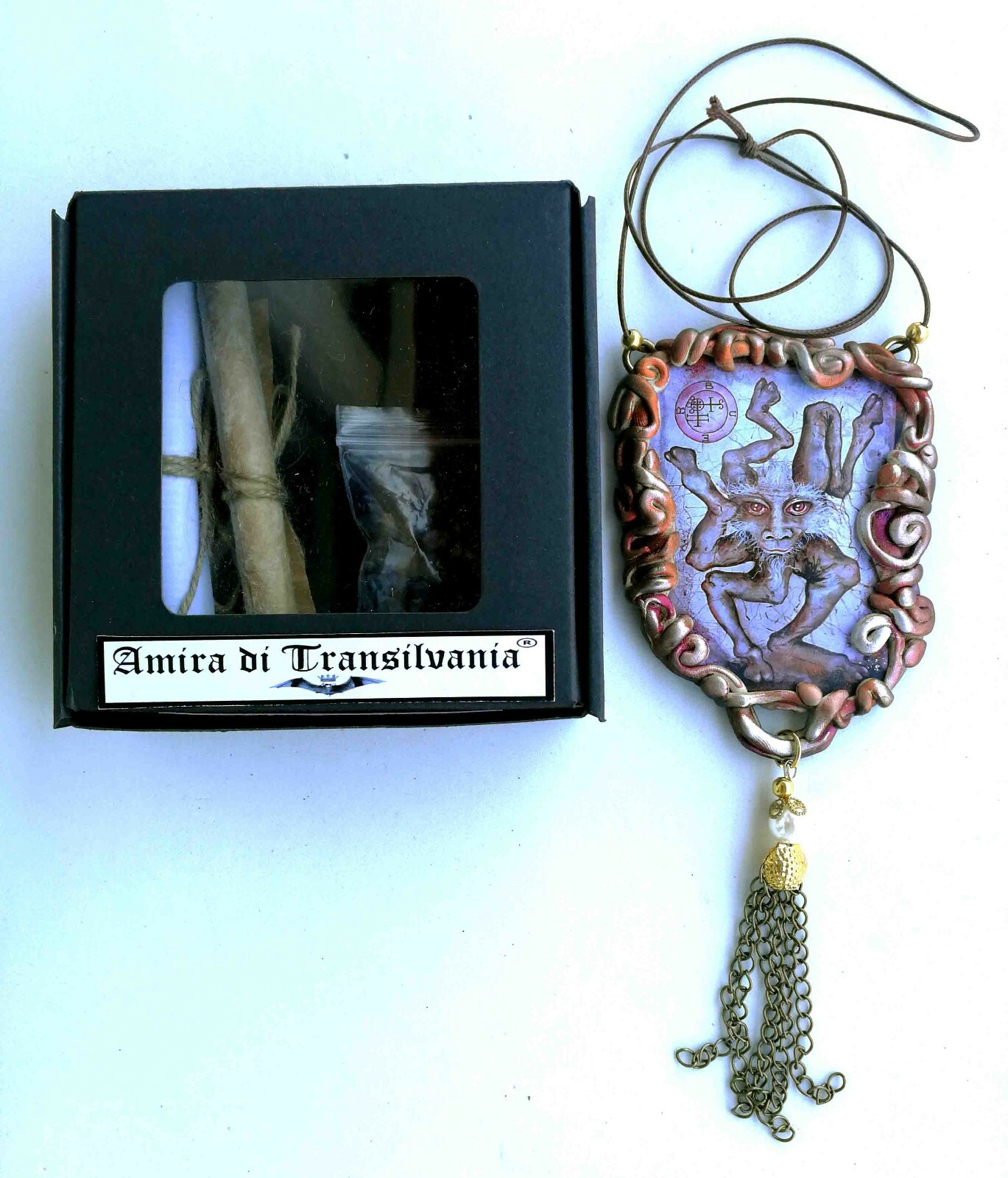 buer demon gothic talisman satanist pendant devil satan amulet necklace lucifer