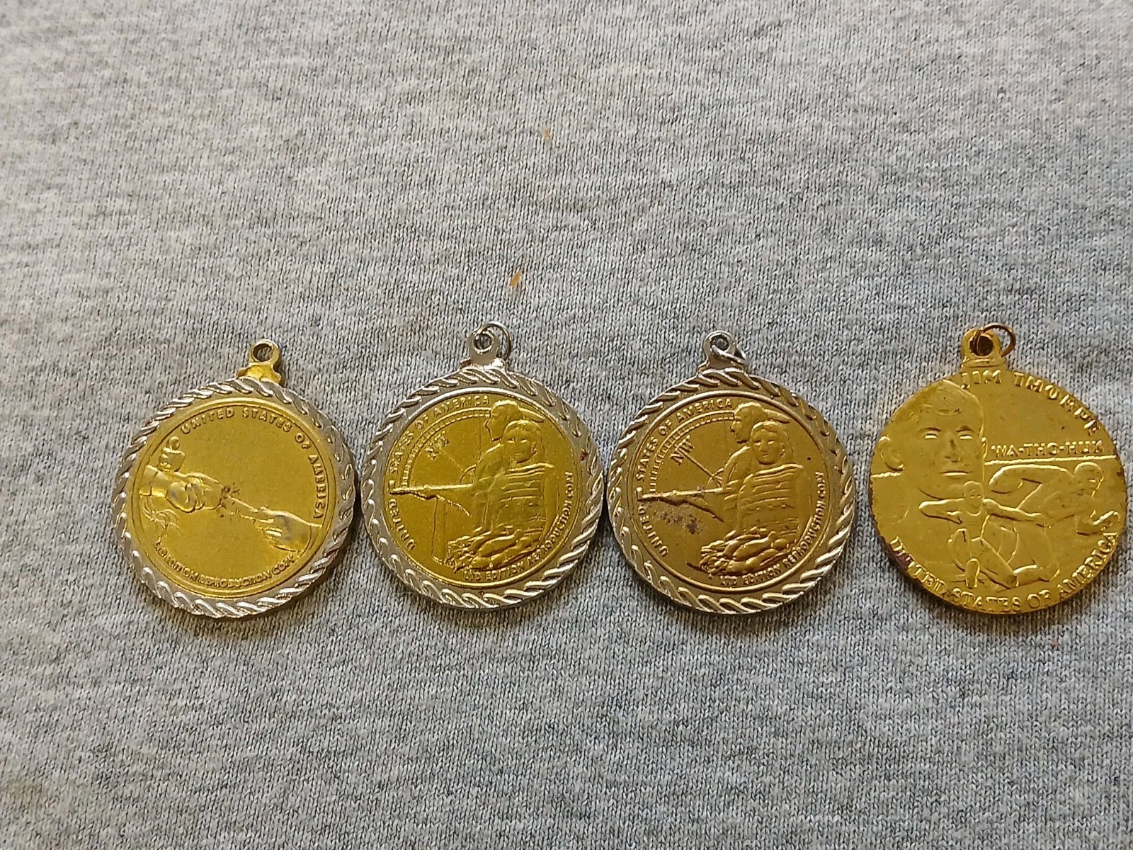 4 American Indian Relief Council 2011, 2014, 2014, 2018 Sacajawea Coin (#382)