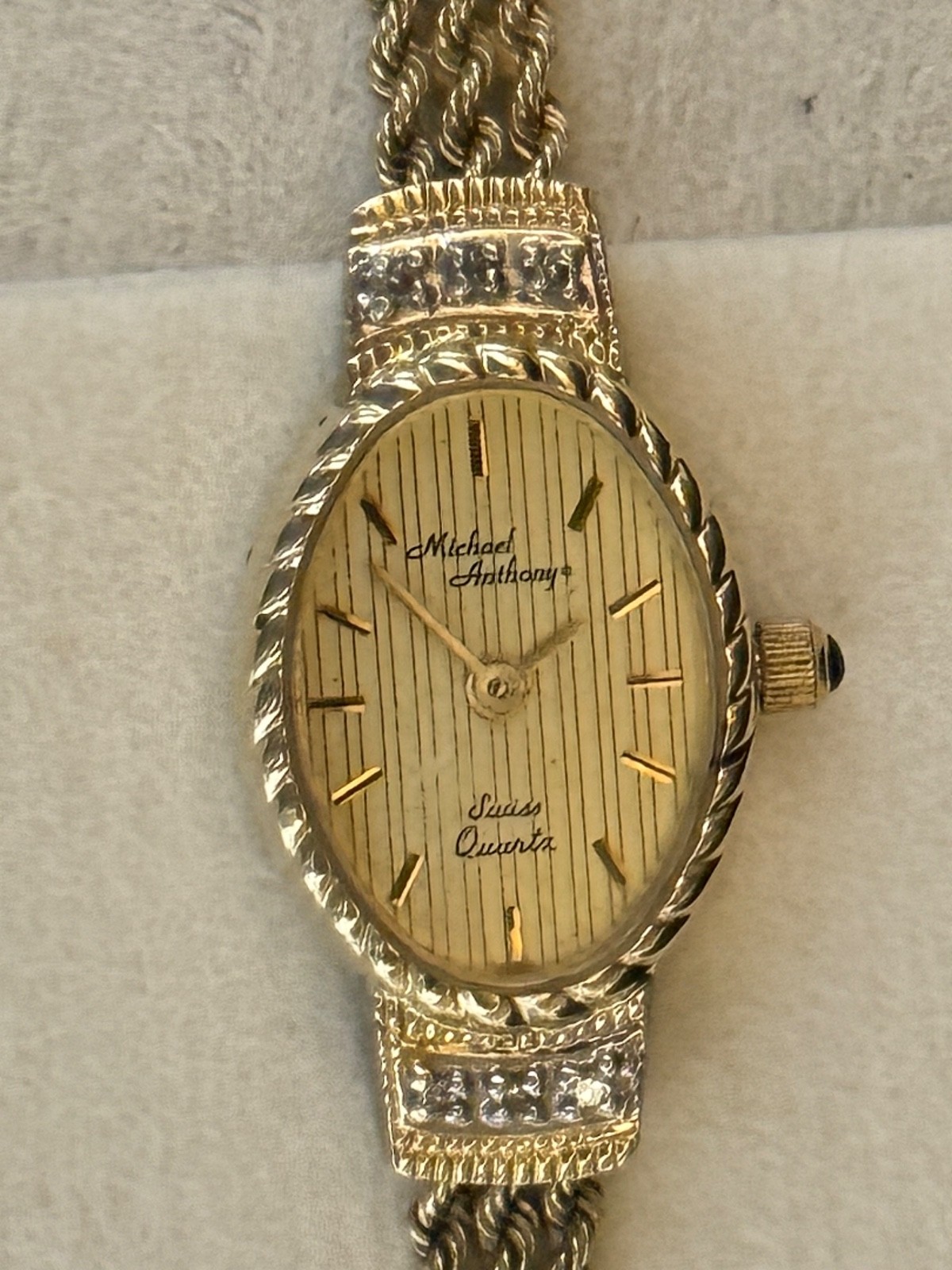Beautiful Michael Anthony Swiss Quartz 14K Watch