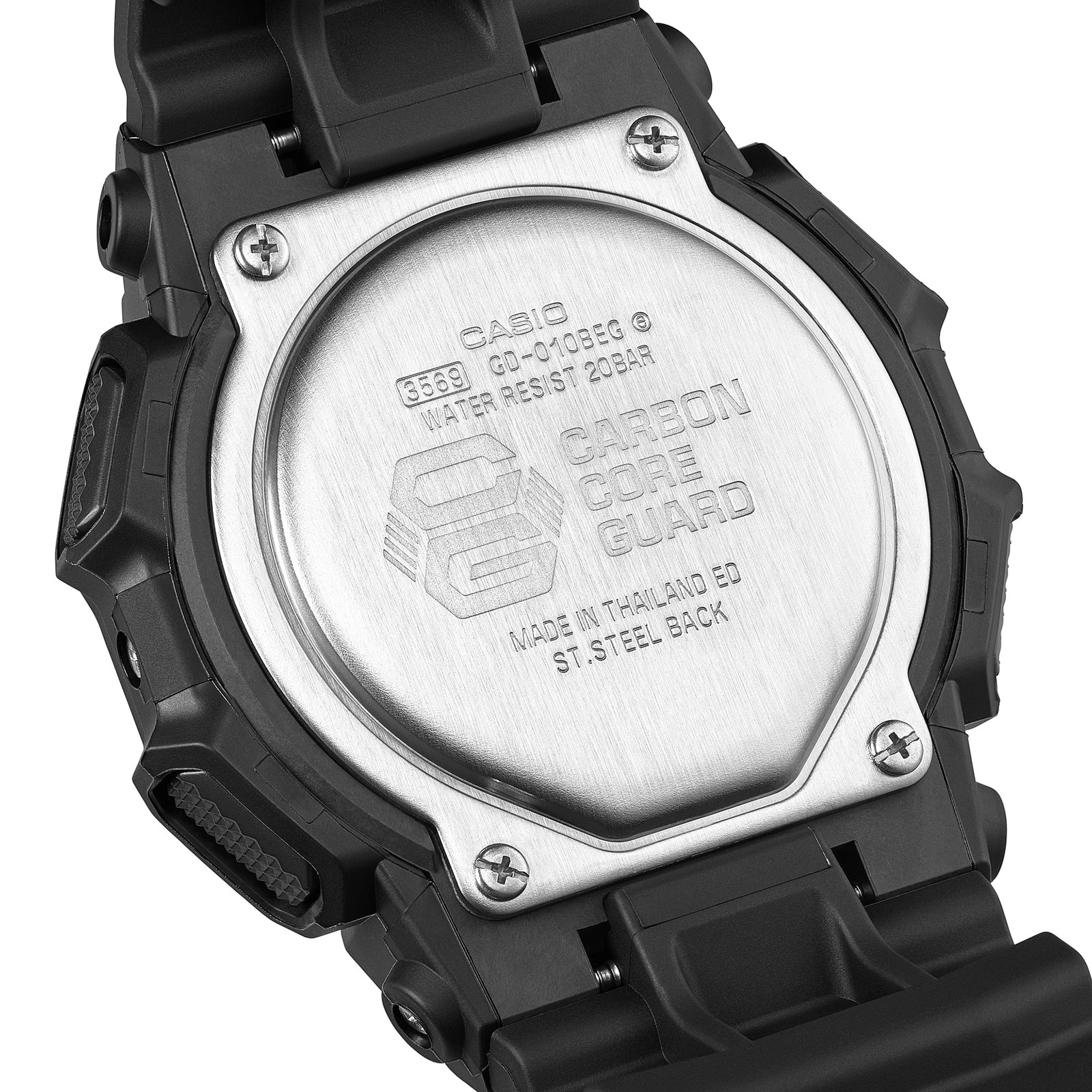 CASIO G-SHOCK GD-010BEG-1JF Black and Electro Green 51.9mm Digital Watch