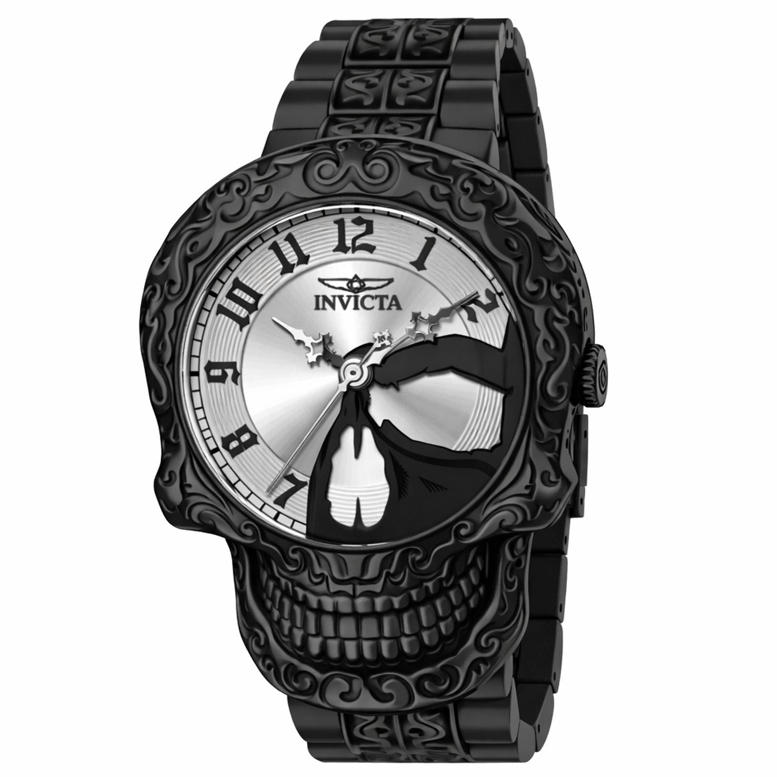 Invicta Artist Skull Men’s Watch – 50.5mm, Steel, Black (33967)