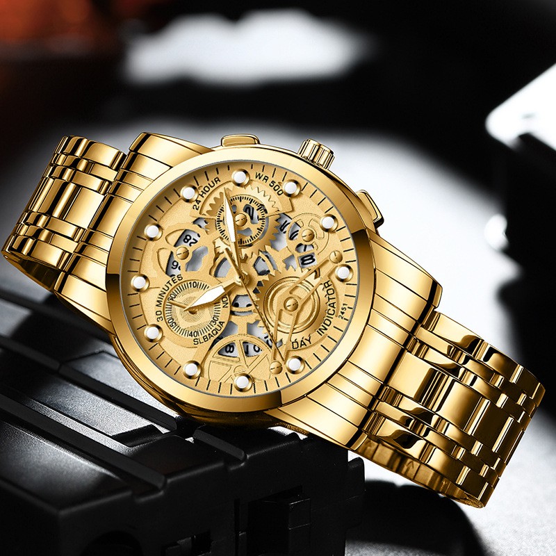 Men’s Hollow Non-mechanical Business Watch