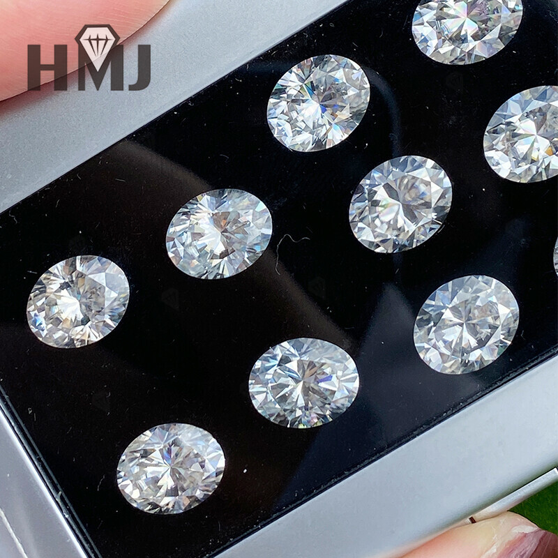 Oval Cut 0.1- 8CT Moissanite Loose Stones GRA Certificated Lab Grown Moissanite