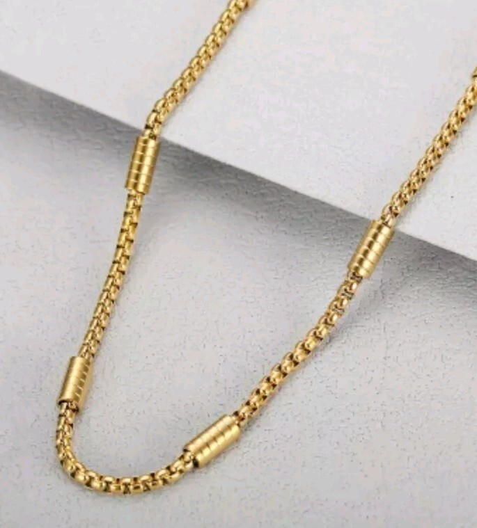 Cadena De Acero Inoxidable Premium Para Hombres Elegante Resistente Al Óxido
