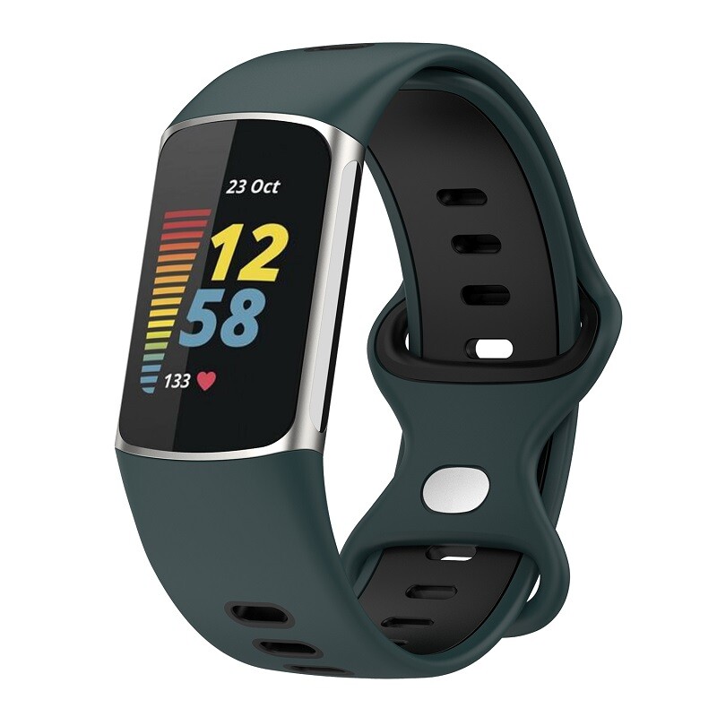 For Fitbit Charge 6 Replacement Strap Sports Silicone Wristband Watch Band