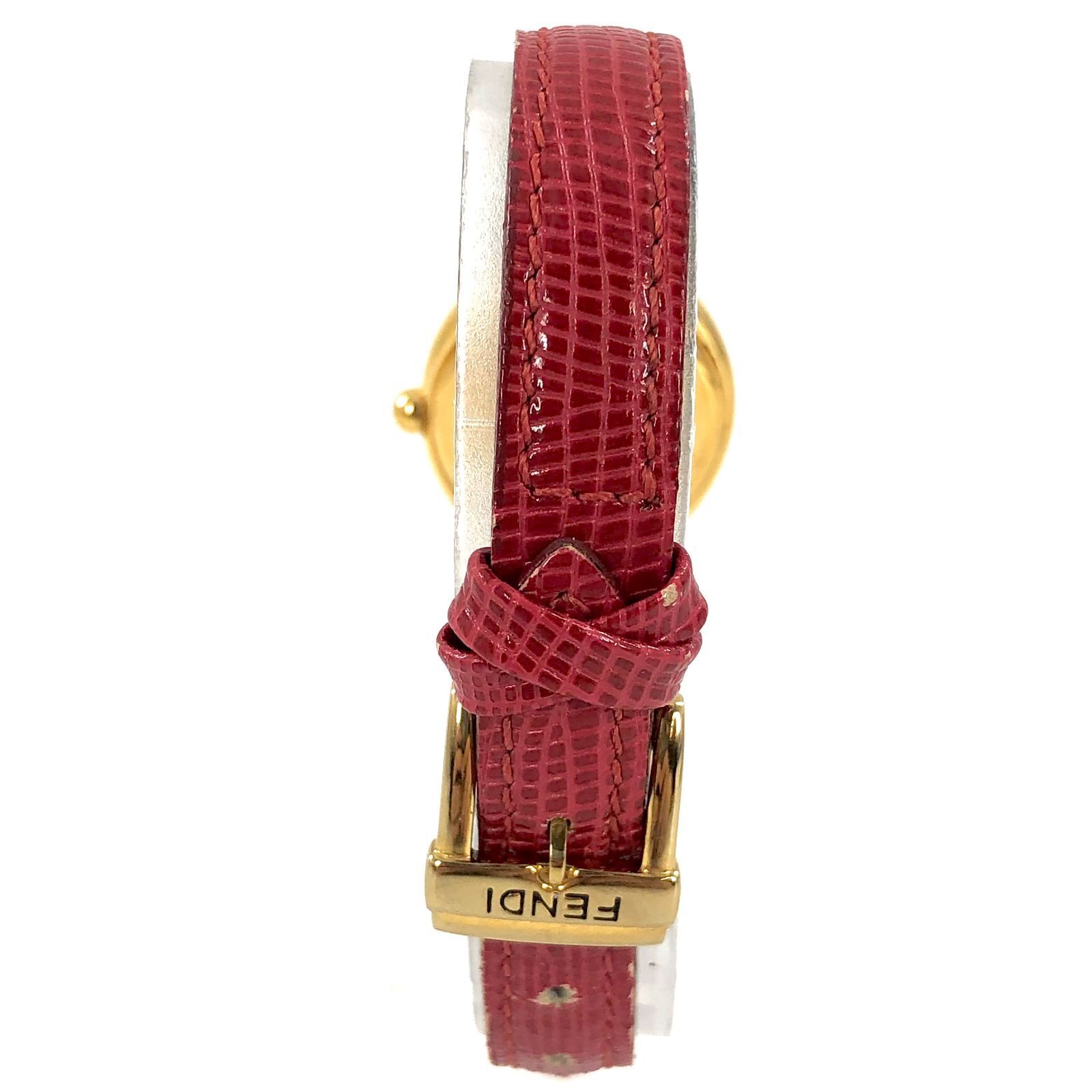 FENDI Chameleon 640L Quartz Women Watch Gold 24mm Swiss Made JAPAN Working Japan
