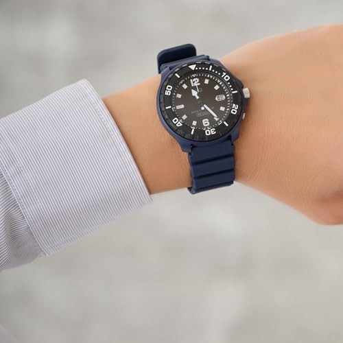 CITIZEN Q&Q D02A-002VK Radio Solar Watch Navy Men’s Japan New