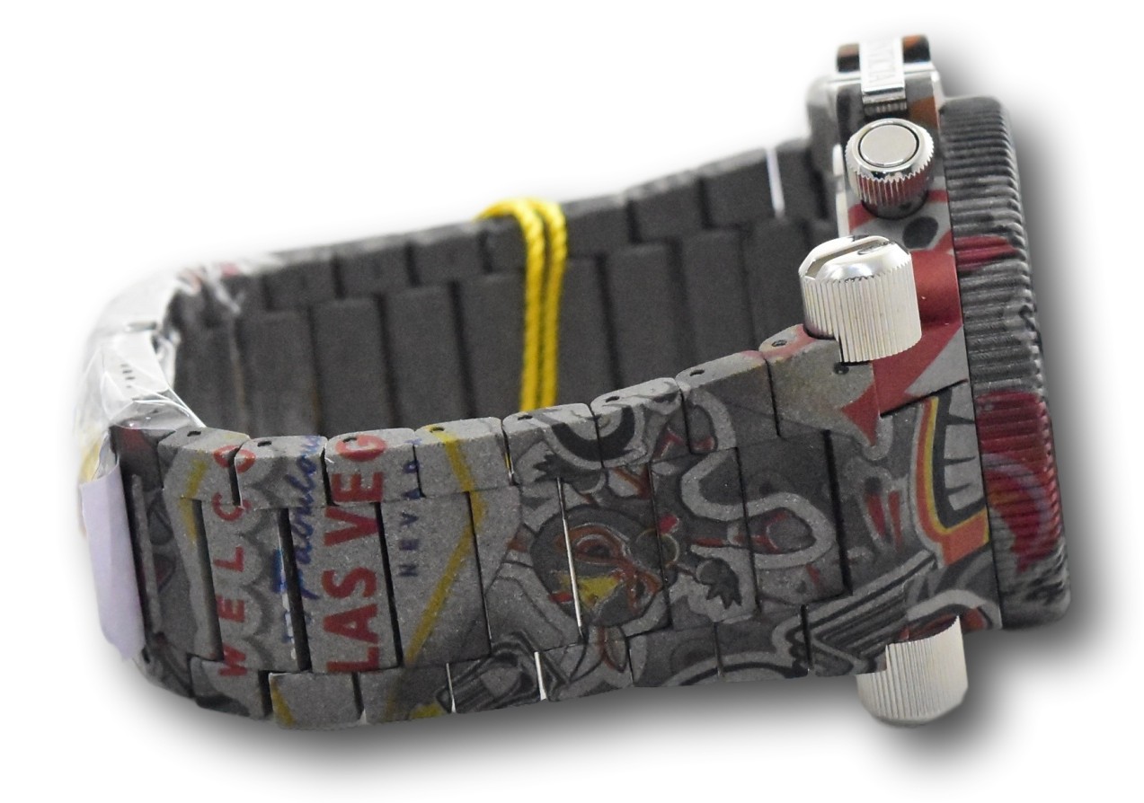 Invicta Coalition Forces Graffiti Hydro-Plated Men 51mm Swiss Chrono Watch 26449