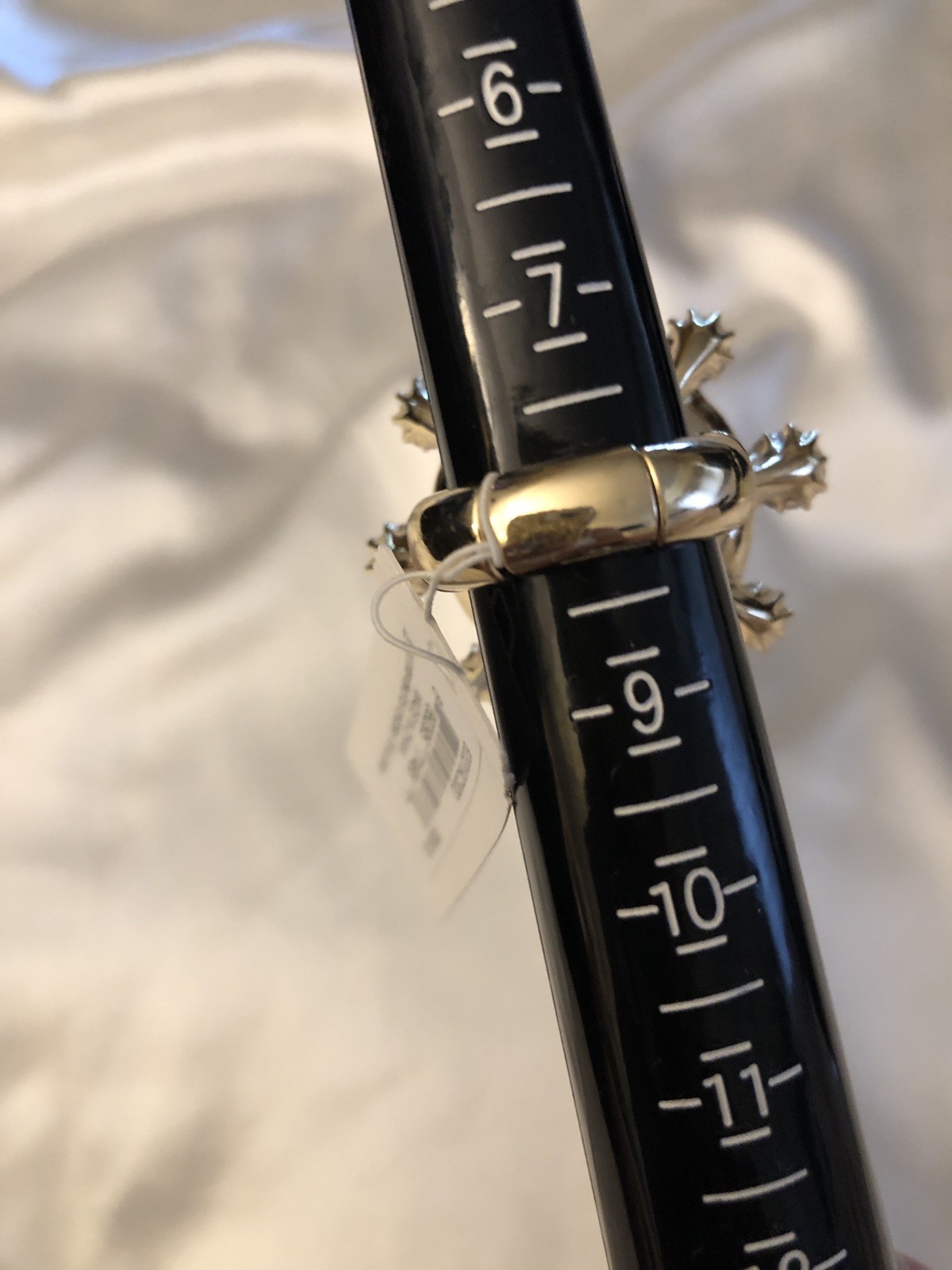 Betsey Johnson Evil Eye Cocktail Stretch Ring Crystal Accents Size 8 NWT