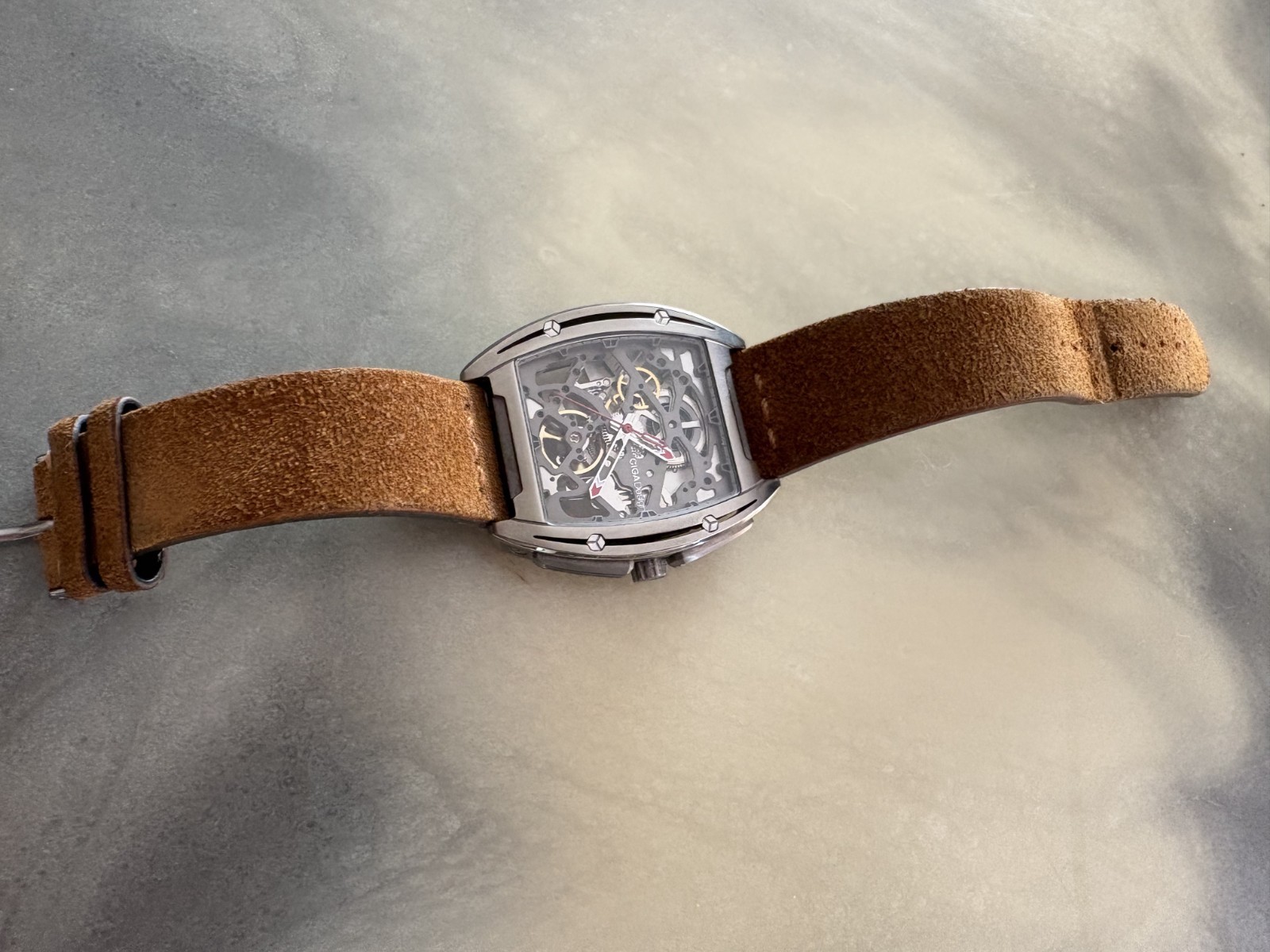 Ciga Design Edge Watch, never worn with extra leather strap