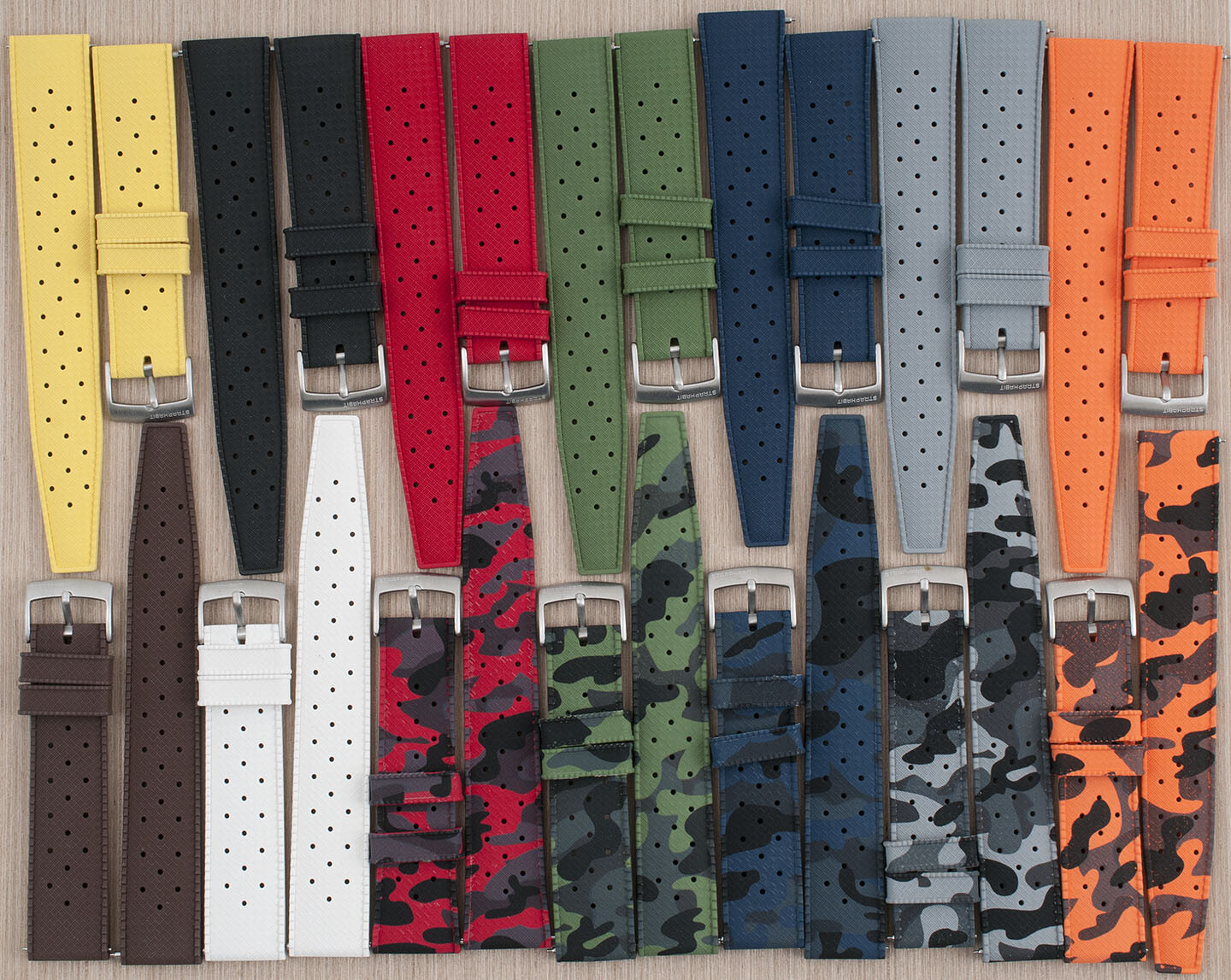 FKM Rubber Tropical Quick Release Watch Strap Band Dive Silicone Replacement SKX