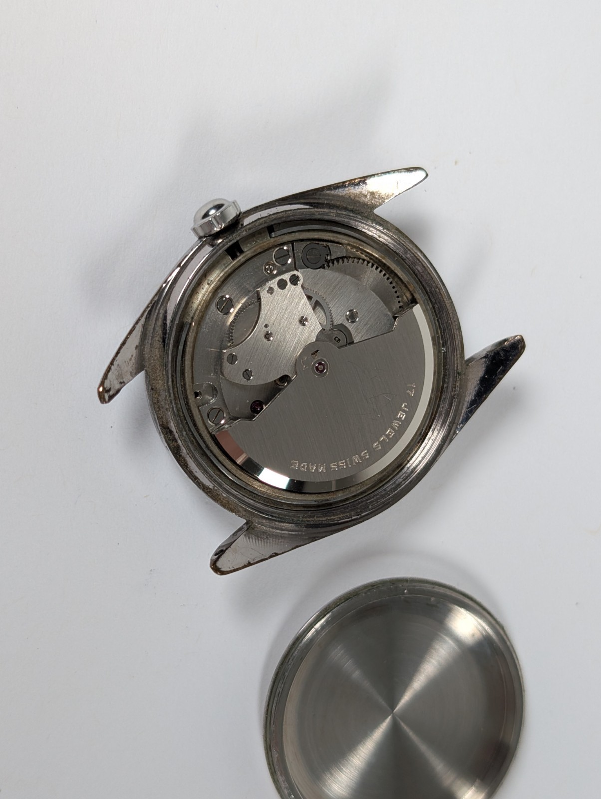AS-IS PARTS REPAIR Vtg Aureole Date Automatic Watch 17 Jewels Men’s 34mm