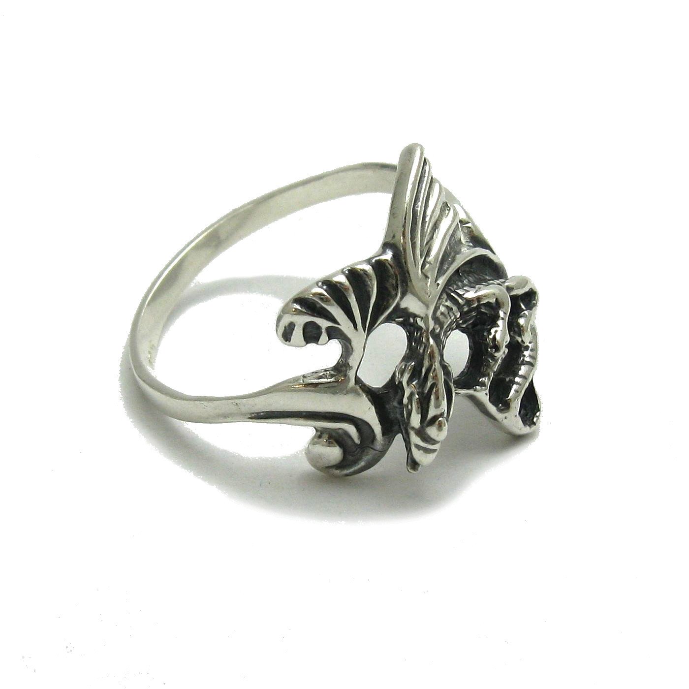 Handmade Sterling Silver Dragon Ring Hallmarked 925 Nickel Free