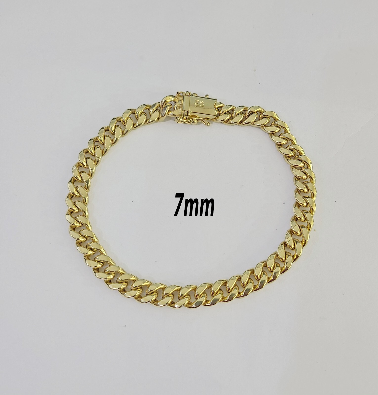 Real 10k Gold Miami Cuban link Bracelet 6mm-9mm 7″-9″ 10kt Yellow Gold