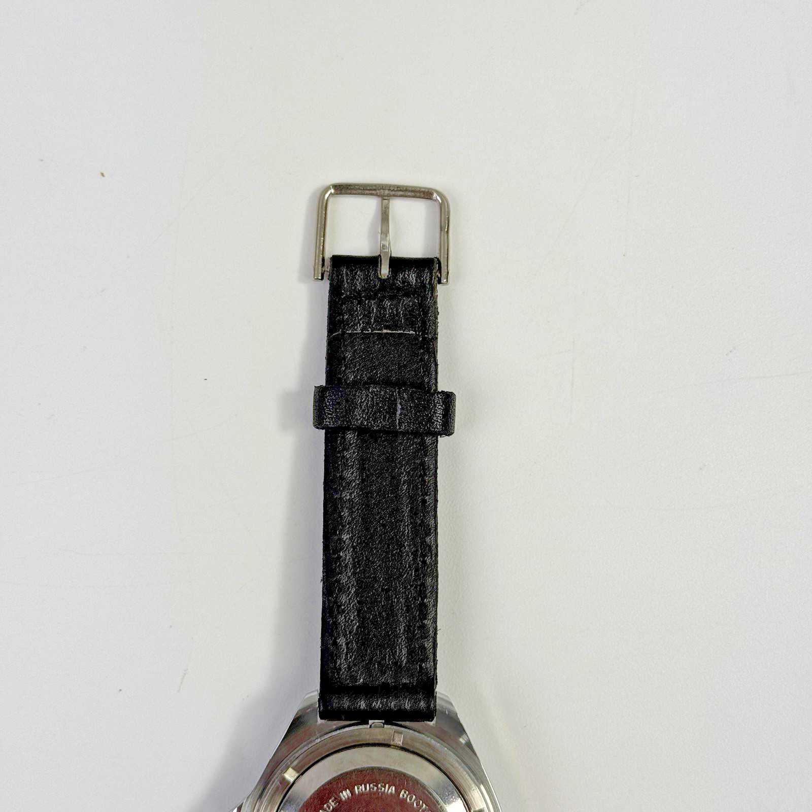 Vostok Komandirskie Russian SUBMARINE Automatic Watch Blue Dial Date Black Strap