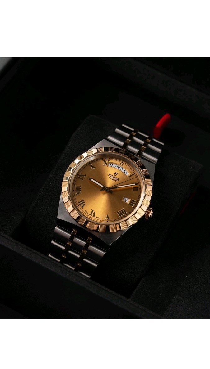 Tudor Royal 41mm Two‑Tone Champagne Dial – Full Set – 28603 – 2021