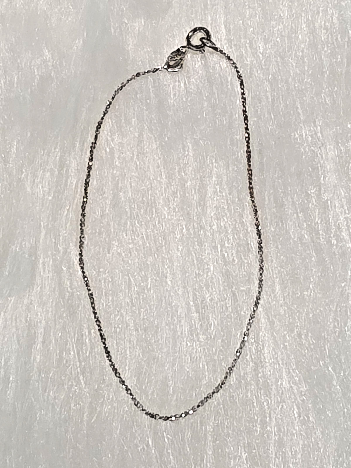 Vintage Italian Sterling Silver 925 Chain Bracelet Length 7 3/4in