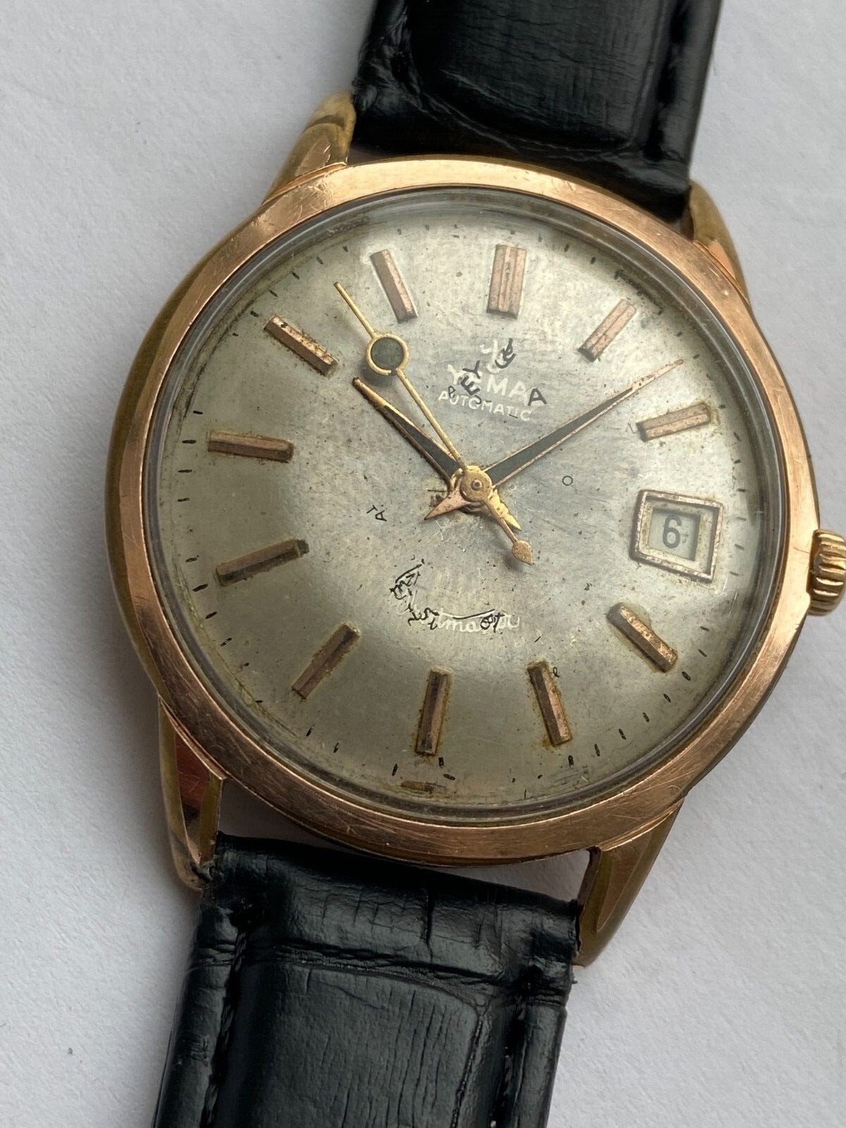 Vintage RARE Men WatchYema automatic wristmaster SALE RRR FOR PARTS AU ETA 2472