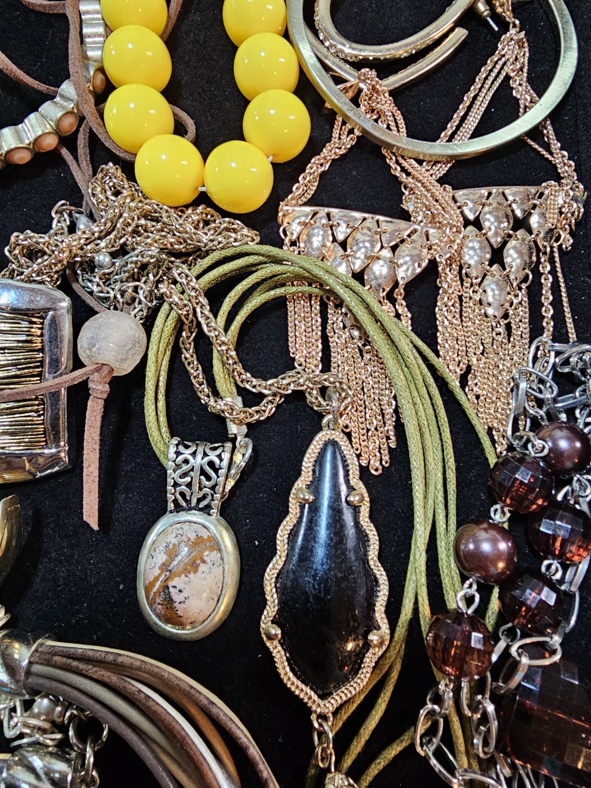 Vintage To Now Gorgeous Boho Mixed Jewelry Lot As Pictured