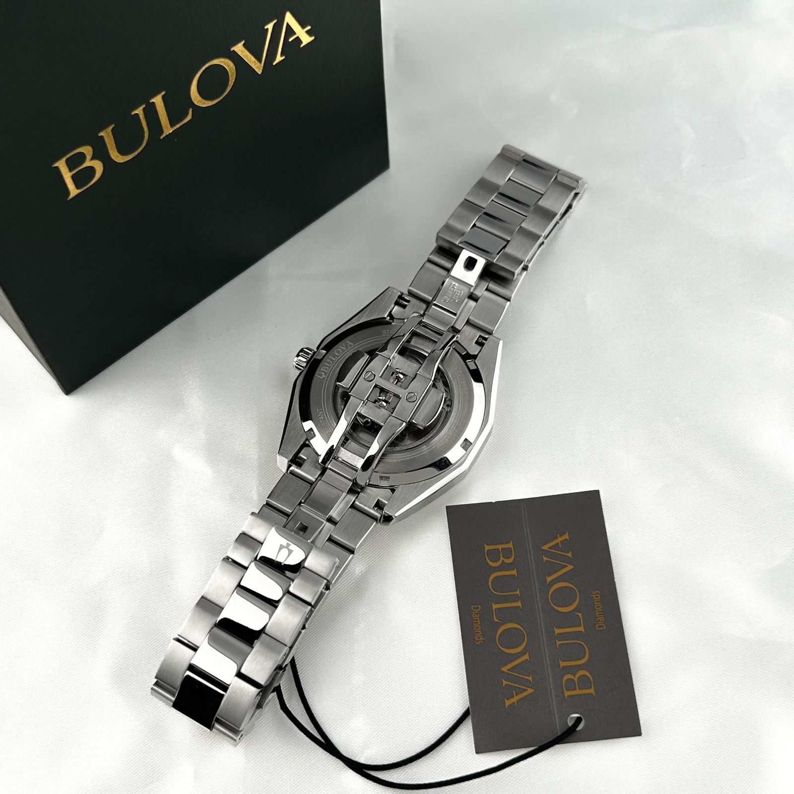 New w/box/Bulova Classic Surveyor 96A270 black Dial Men’s Automatic Watch 42mm