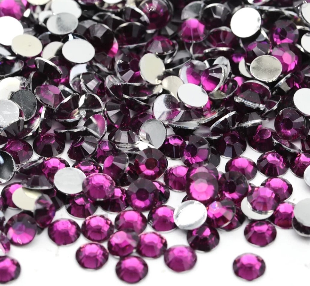 RESIN Rhinestones 3MM/SS12 QTY 1000-5000 Flatback Round Crystals Bling NON HOTFX