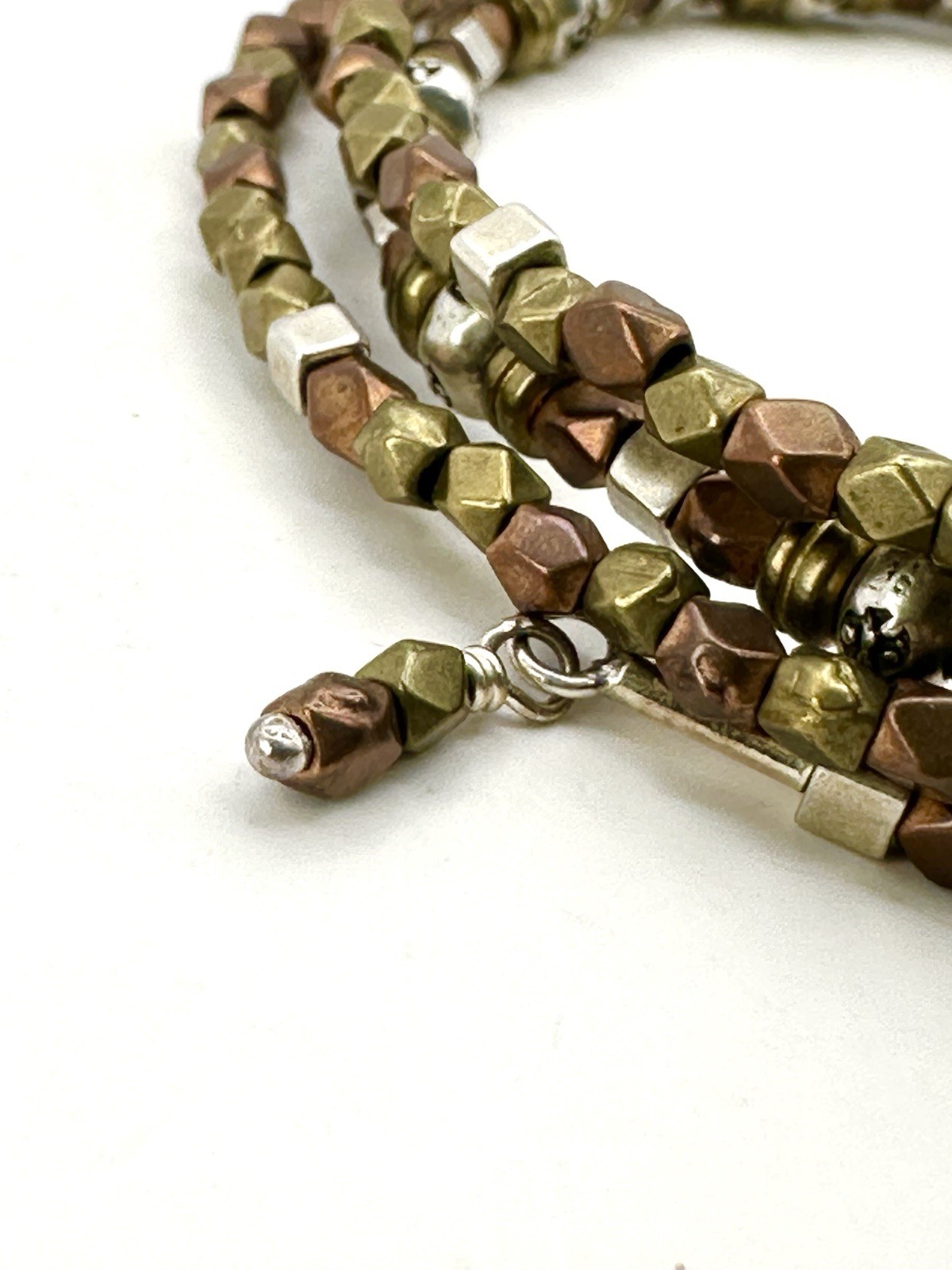 Silpada Retired Sterling Silver, Copper & Brass Wire Wrap Bracelet