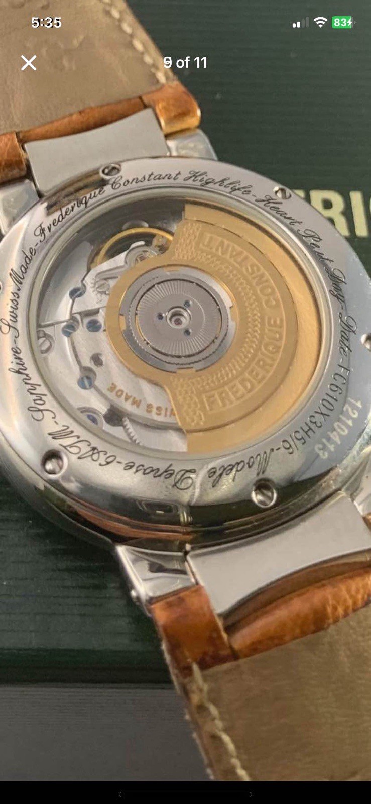 Frédérique Constant Highlife Heart Beat Day Date Automatic Rare Retail $4250