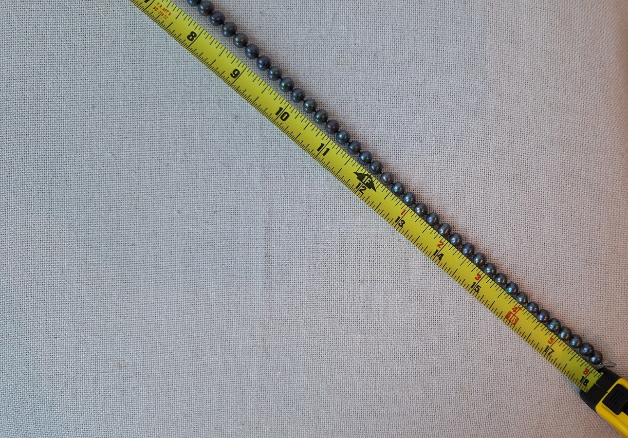 Peacock Pearl Necklace 14k White Gold Clasp Approx 5mm 18” Brand pJs