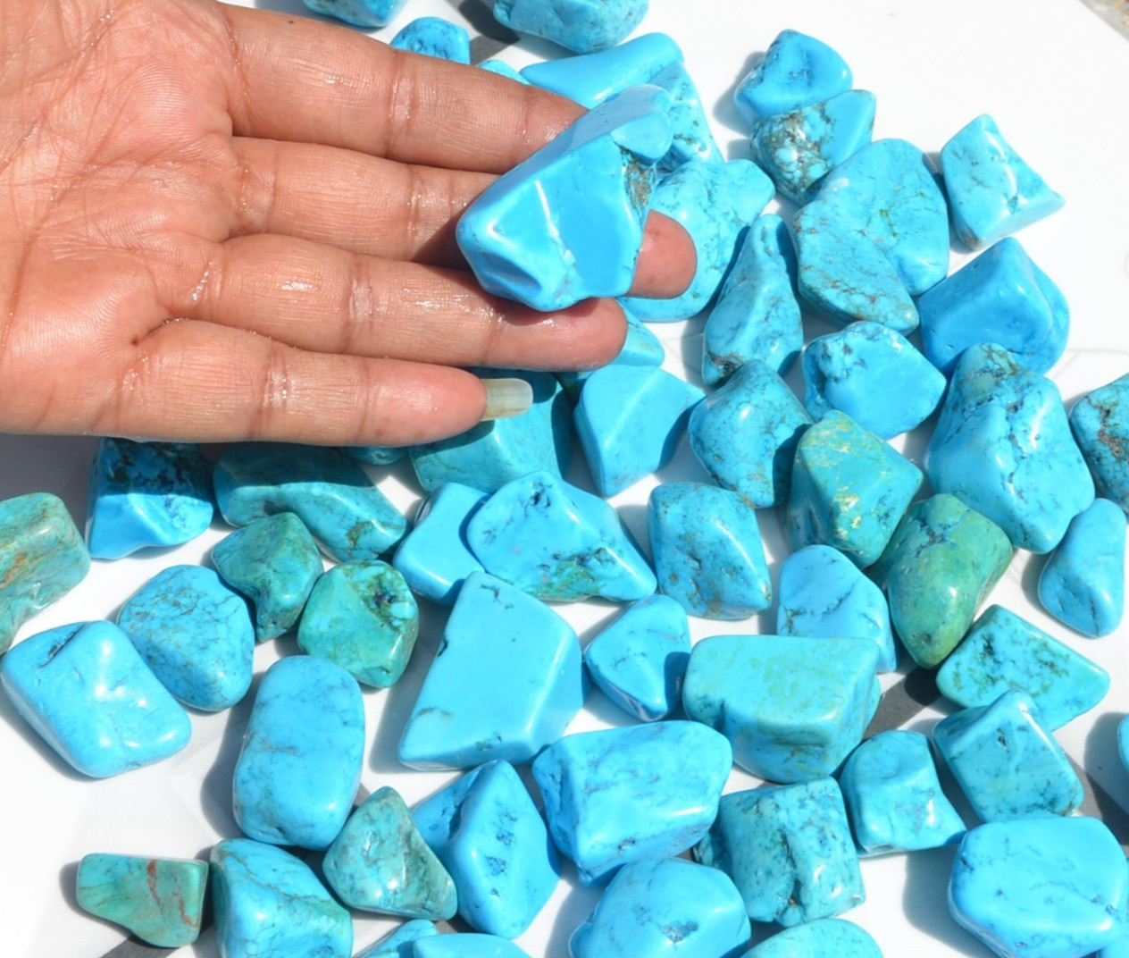 SLEEPING BEAUTY TURQUOISE NUGGETS ROUGH – 1/4 POUND LOTS – VERY HIGH QUALITY